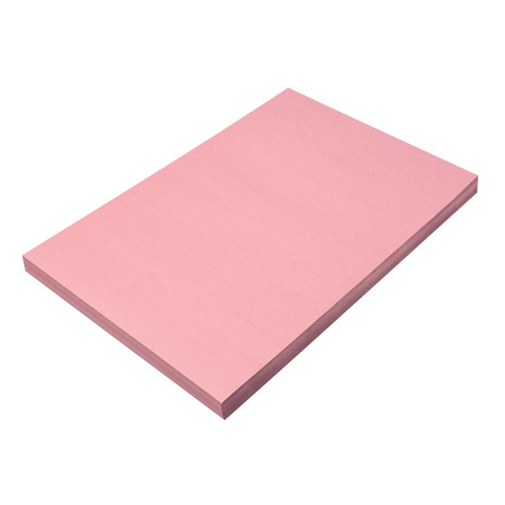 Construction Paper, Pink, 12" x 18", 100 Sheets - PAC7008 | Dixon Ticonderoga Co - Pacon | Construction Paper