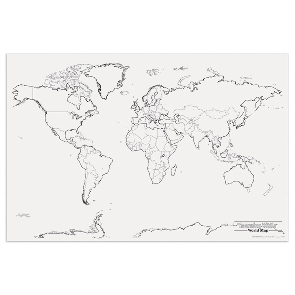 PAC78770 - Giant World Map 48In X 72In in Maps & Map Skills