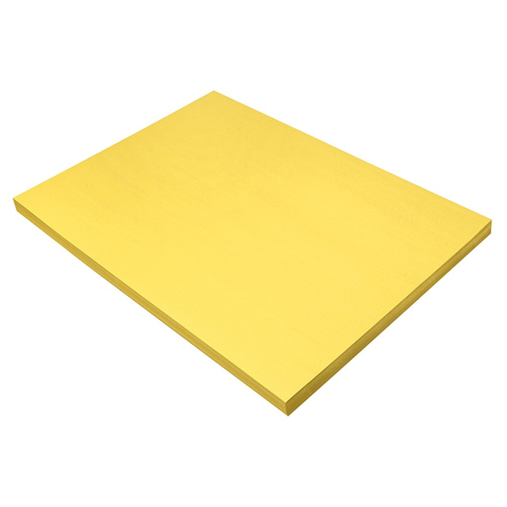 Construction Paper, Yellow, 18" x 24", 100 Sheets - PAC8418 | Dixon Ticonderoga Co - Pacon | Construction Paper