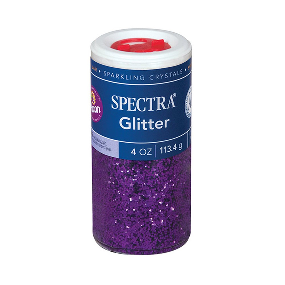 PAC91630 - Spectra Glitter 4Oz Purple Sparkling Crystals in Glitter