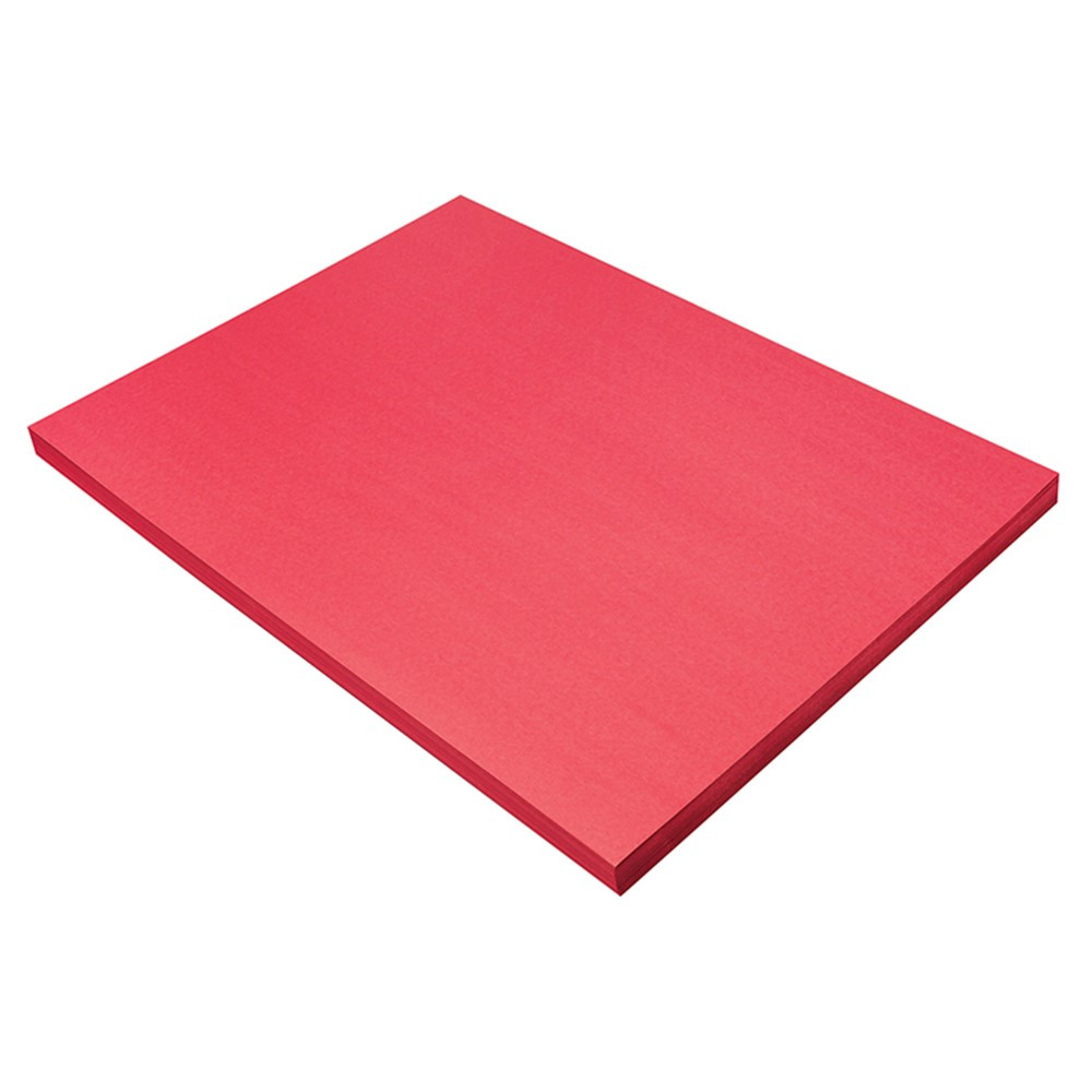 Construction Paper, Holiday Red, 18" x 24", 100 Sheets - PAC9918 | Dixon Ticonderoga Co - Pacon | Construction Paper