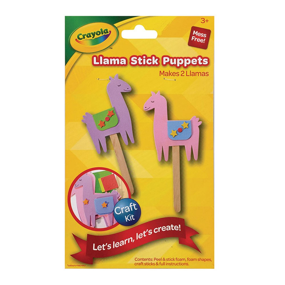 Llama Stick Puppets Kit - PACAC1000154CRA | Dixon Ticonderoga Co - Pacon | Art & Craft Kits