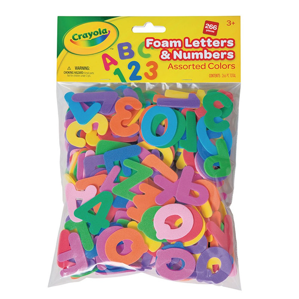 Foam Letters & Numbers, Assorted Colors, 266 Pieces - PACAC4304266CRA | Dixon Ticonderoga Co - Pacon | Letters