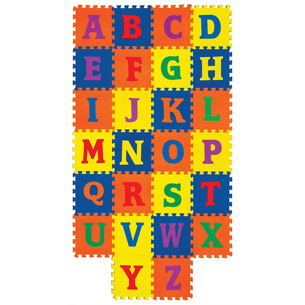 PACAC4353 - Wonderfoam Carpet Tiles Alphabet in Crepe Rubber/foam Puzzles