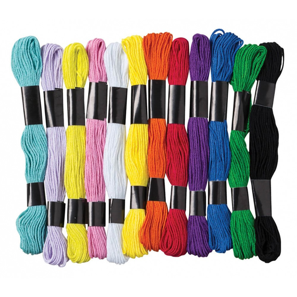 PACAC6475 - Embroidery Thread 12 Assrtd Colors in Yarn