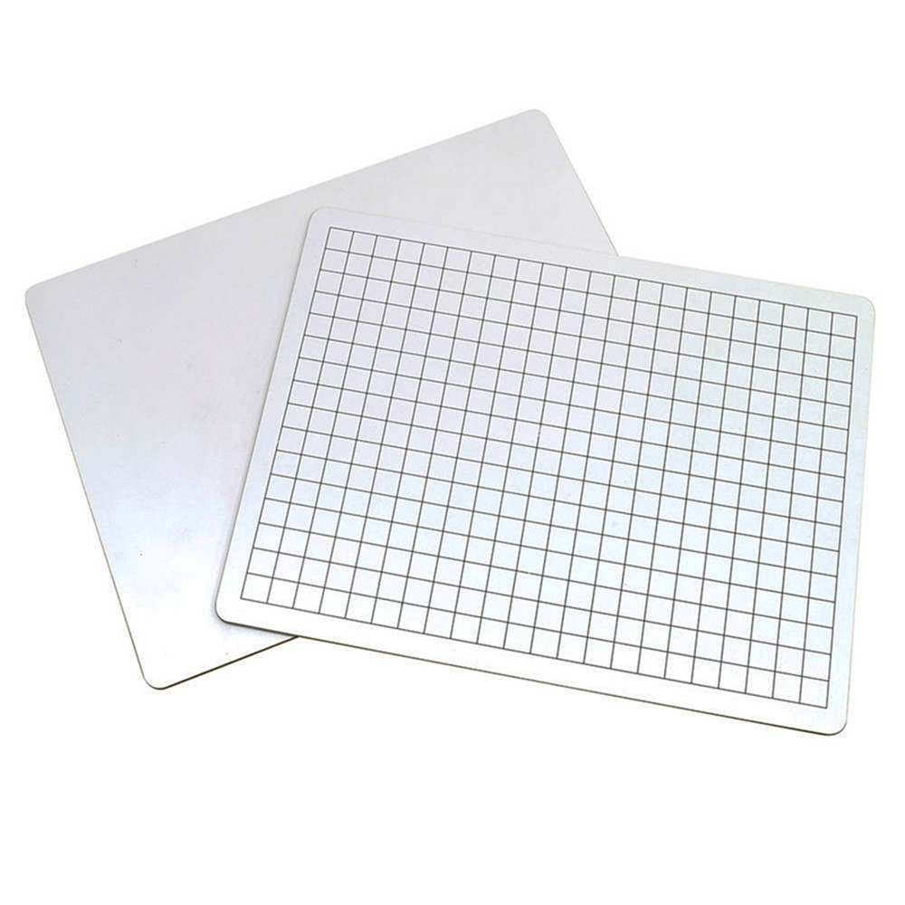 2-Sided Math Whiteboards, 1/2 Grid/Plain - PACAC900910 | Dixon Ticonderoga Co - Pacon | Dry Erase Boards"