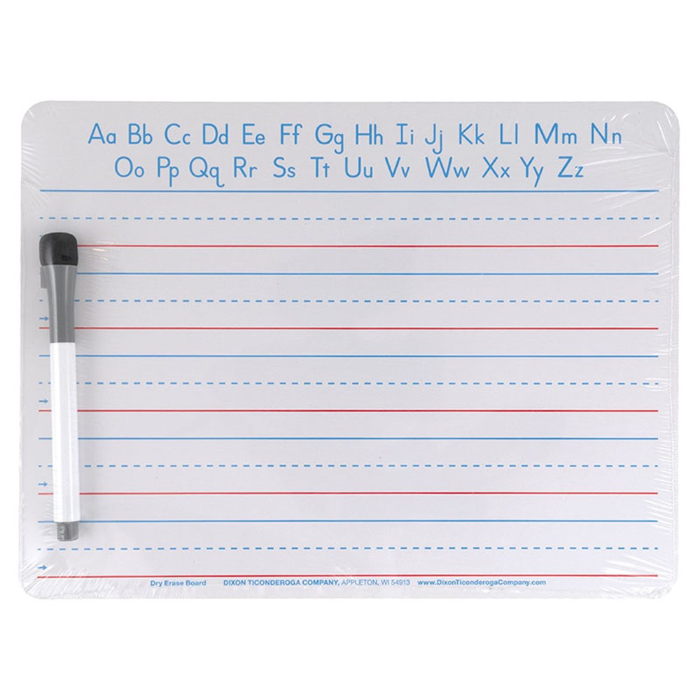 Handwriting Whiteboard Dry Erase Set, 2-Sided, Ruled/Plain, with Marker/Eraser, 9 x 12" - PACAC9877C1 | Dixon Ticonderoga Co - Pacon | Dry Erase Boards"