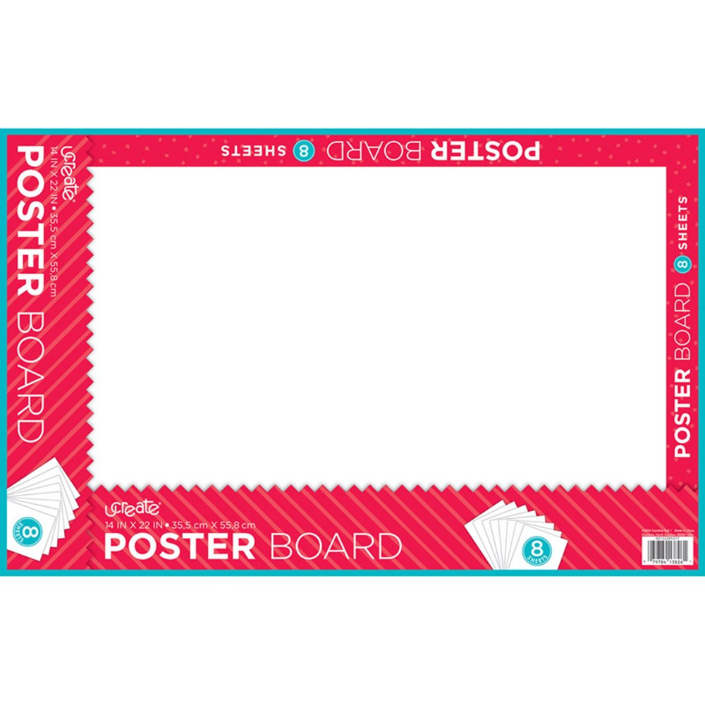 UCreate Premium Poster Board White 22 x 28