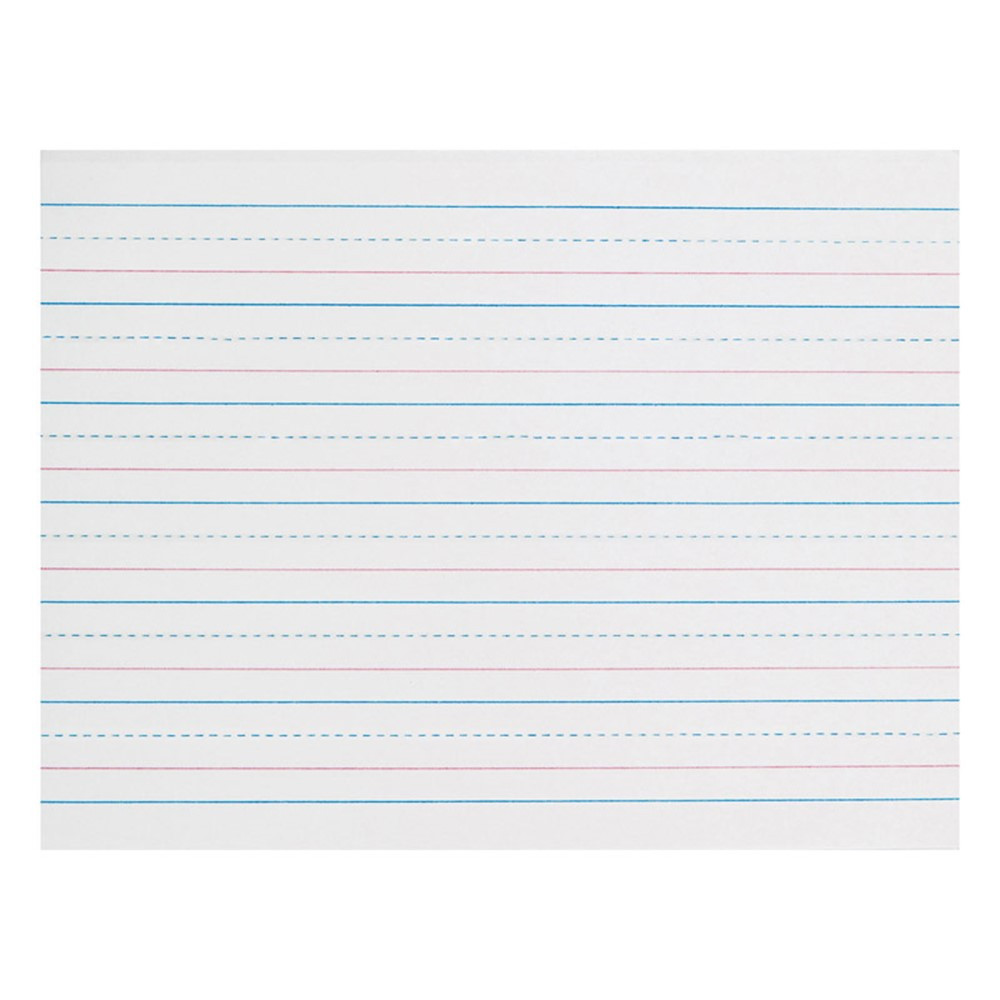 PACZP2409 - Zaner Bloser 3/4In Ruled Sulphite Paper Gr K in Handwriting Paper