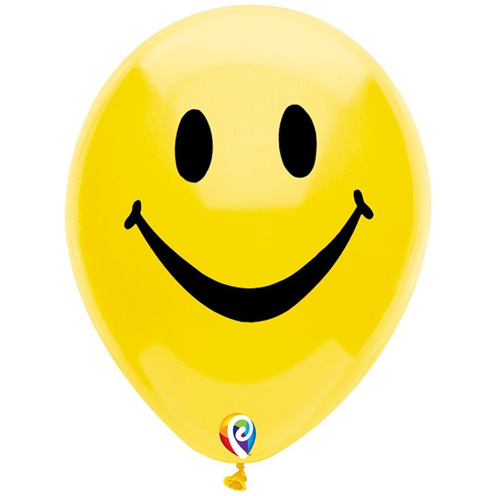 PBN57447 - 12In Smiley Face Balloon 2 Side 8Pk in Accessories