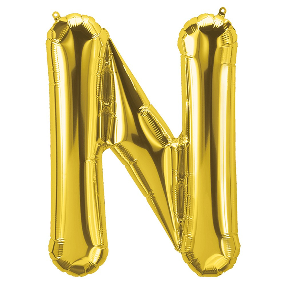 PBN59522 - 16In Foil Balloon Gold Letter N in Accessories