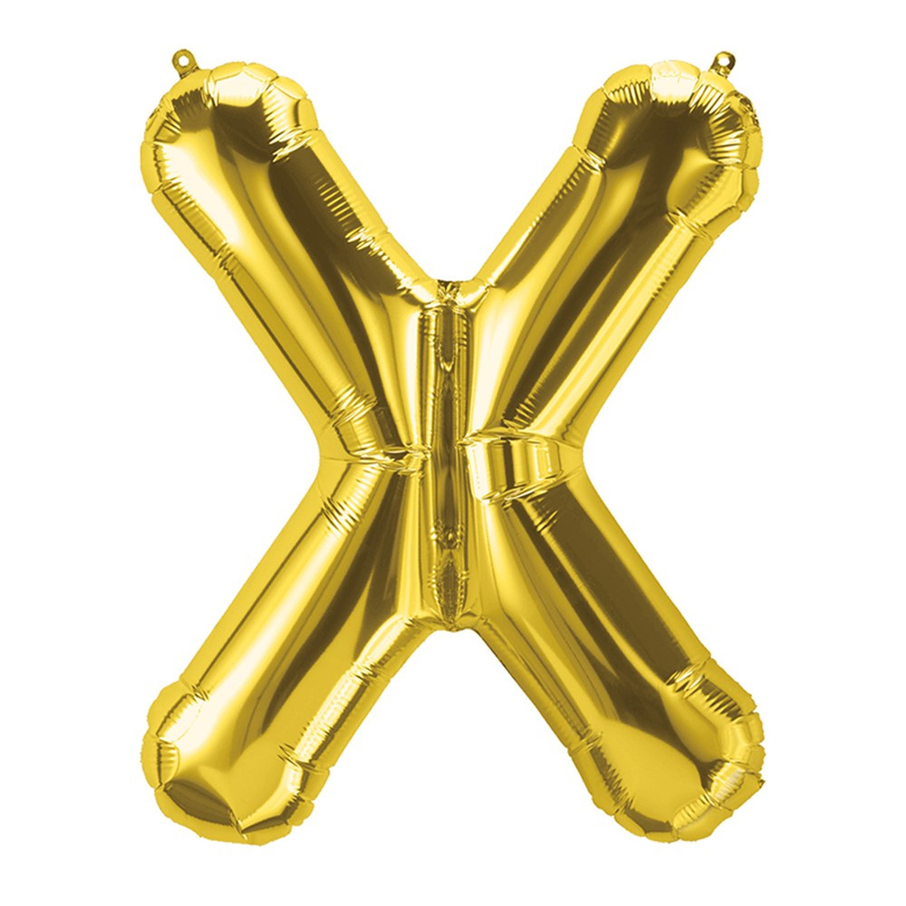 PBN59542 - 16In Foil Balloon Gold Letter X in Accessories