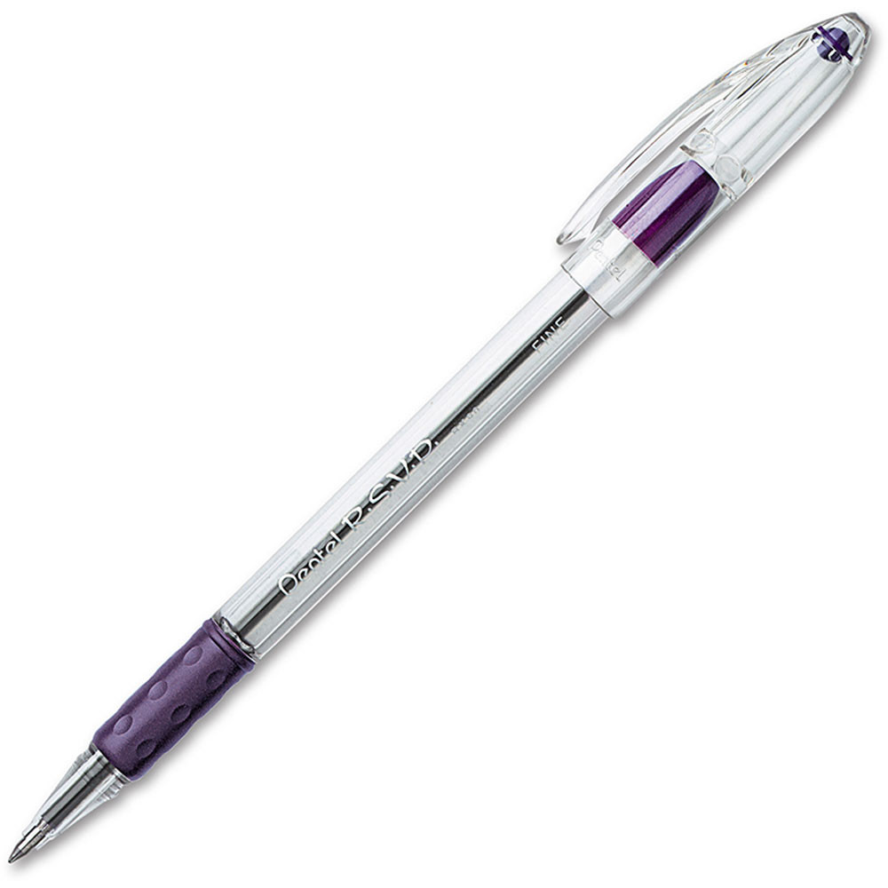 PENBK90V - Pentel Rsvp Violet Fine Point Ballpoint Pen in Pens