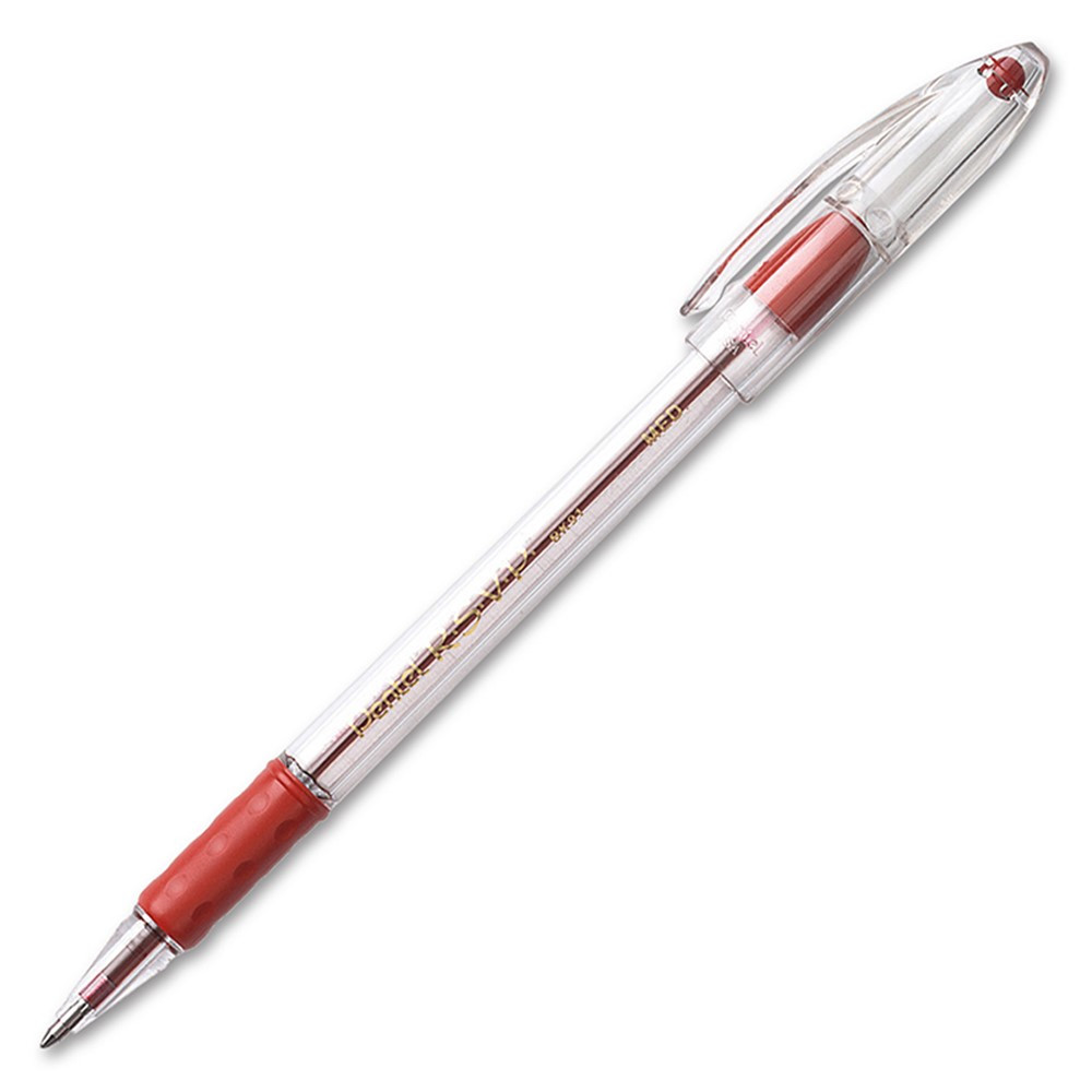 Pentel R S V P Ballpoint Pen Medium Point Red Penbk91b Pentel Of America Pens