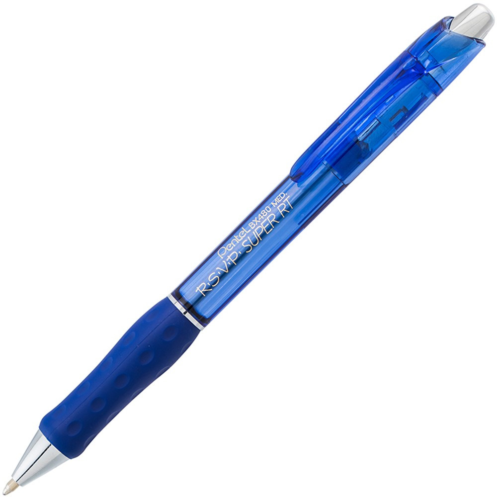 PENBX480C - Rsvp Super Rt Ballpoint Pen Blue Retractable in Pens