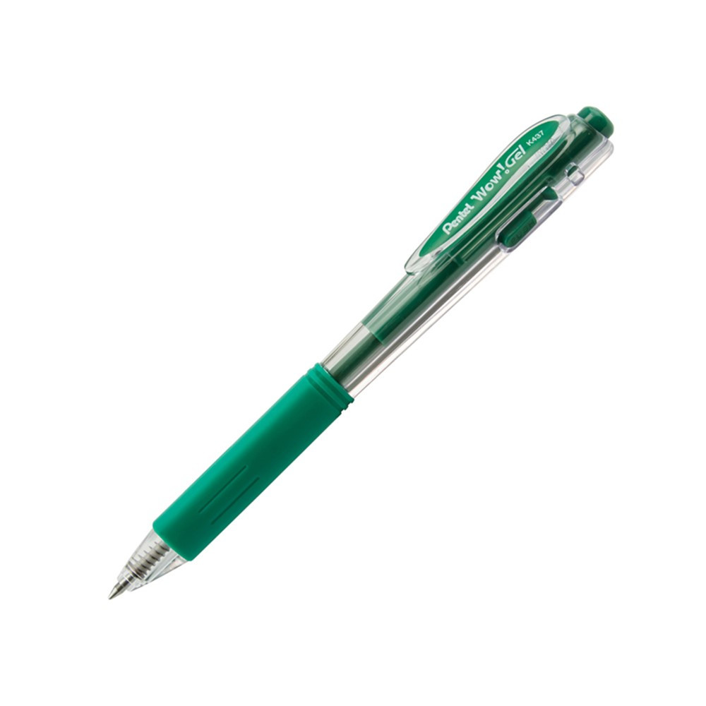 Pentel WOW! Gel Pen, Green - PENK437D | Pentel Of America | Pens