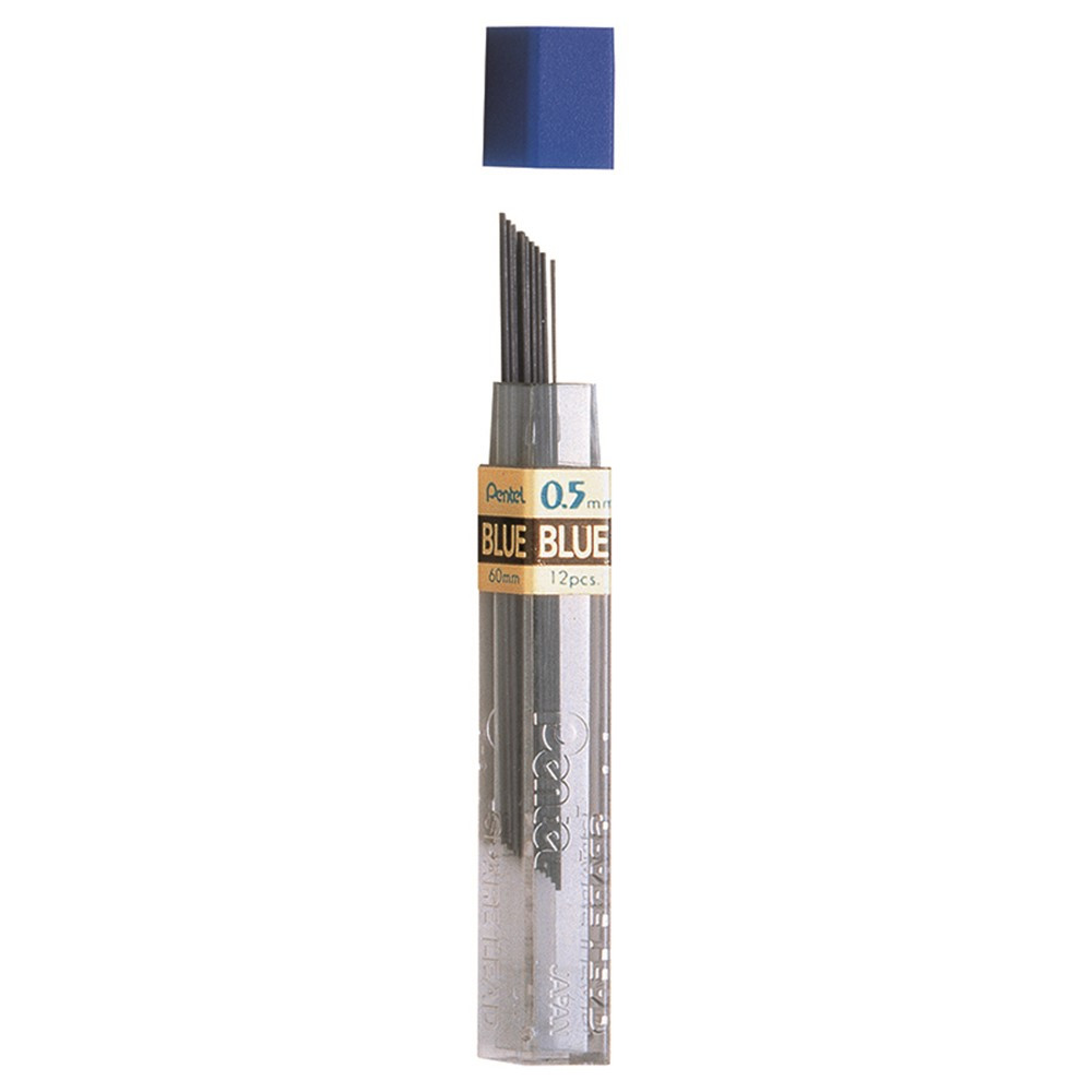 Refill Lead Blue (0.5mm) Fine, 12 Pieces - PENPPB5 | Pentel Of America | Pencils & Accessories