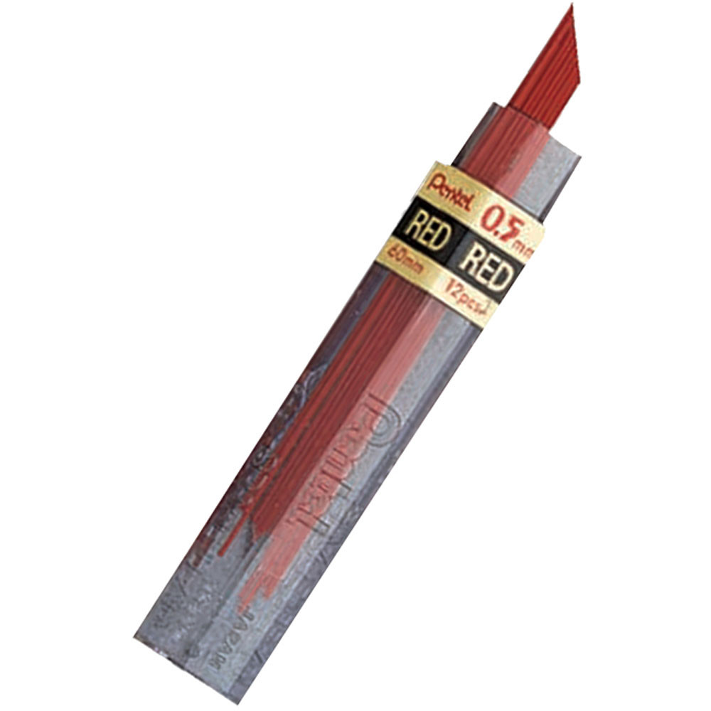 PENPPR5 - Pentel Hb Super Hi Polymer 0.5Mm Red Leads in Pencils & Accessories