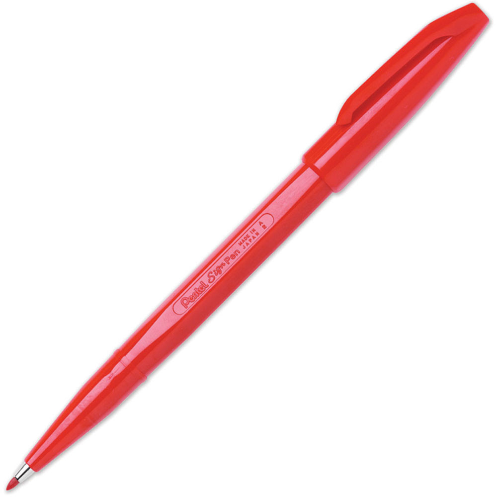PENS520B - Pentel Sign Pen Red in Pens