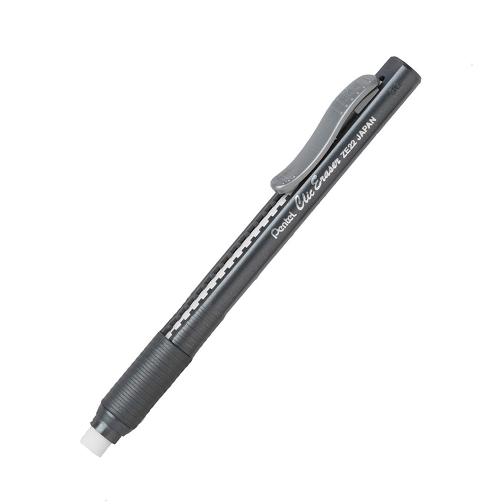 PENZE22A - Pentel Clic Erasers Grip Black Barrel in Erasers