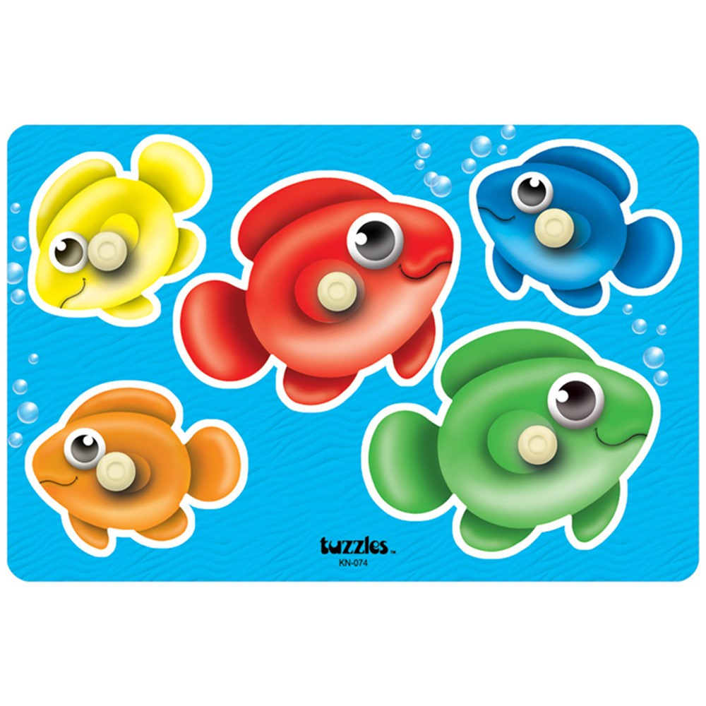 Bubble Fish Peg Puzzle - PPAKN074 | Platapilla Usa Inc