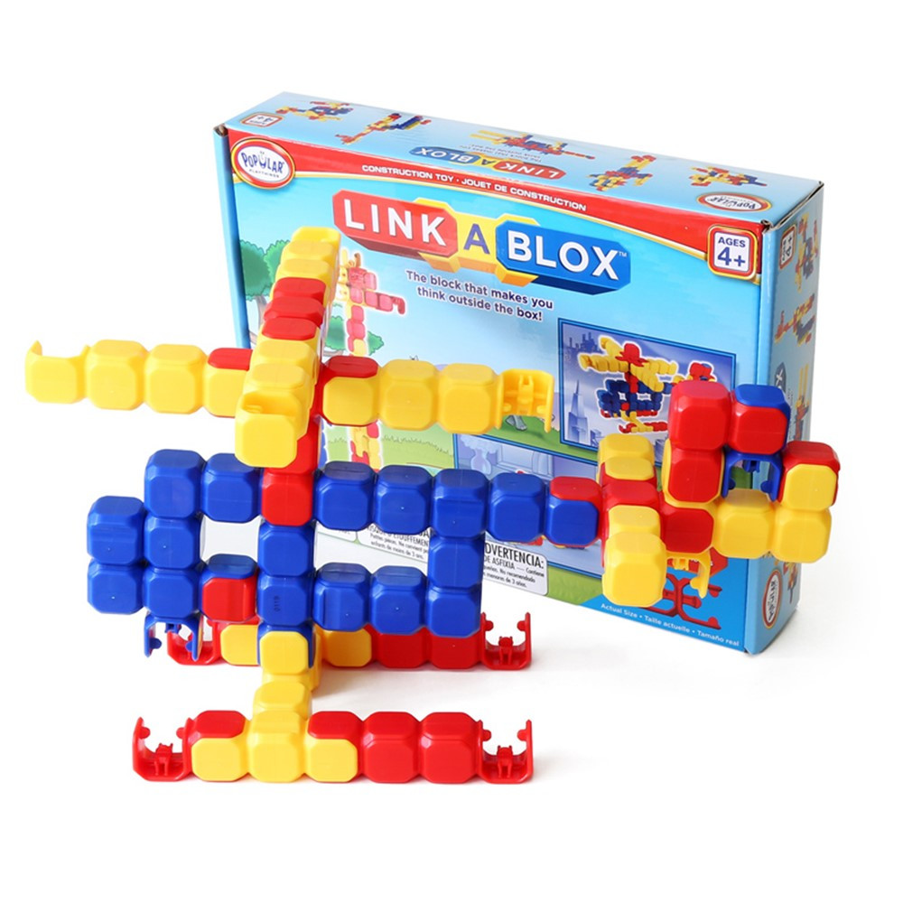LinkaBLOX, Building Set, 60 Pieces - PPY19200 | Popular Playthings | Blocks & Construction Play