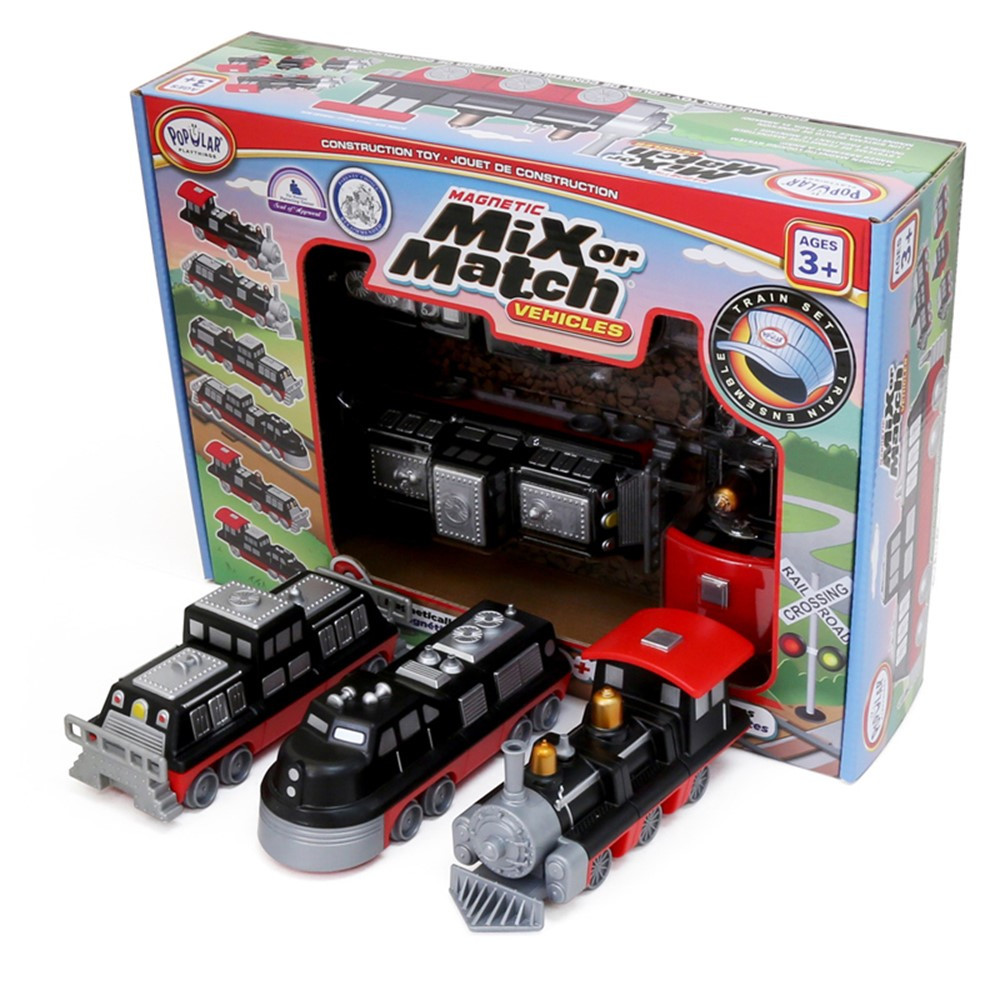 Magnetic Mix or Match Vehicles, Train - PPY60320 | Popular Playthings | Vehicles