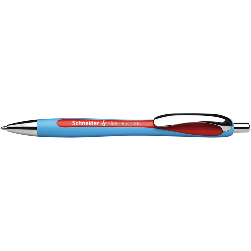 Rave Retractable Ballpoint Pen, ViscoGlide Ink, 1.4 mm, Red - PSY132502 | Rediform Inc | Pens