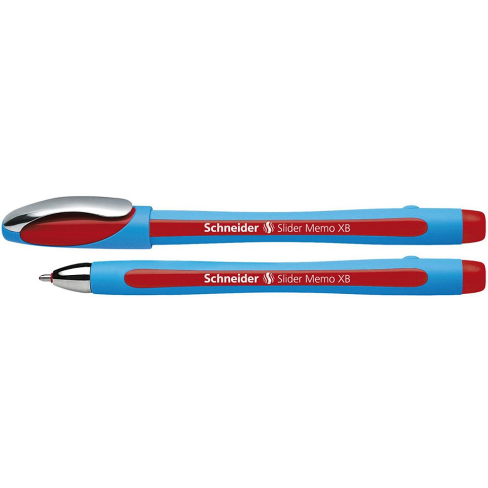 Slider Memo Ballpoint Pen, Viscoglide Ink, 1.4 mm, Red - PSY150202 | Rediform Inc | Pens