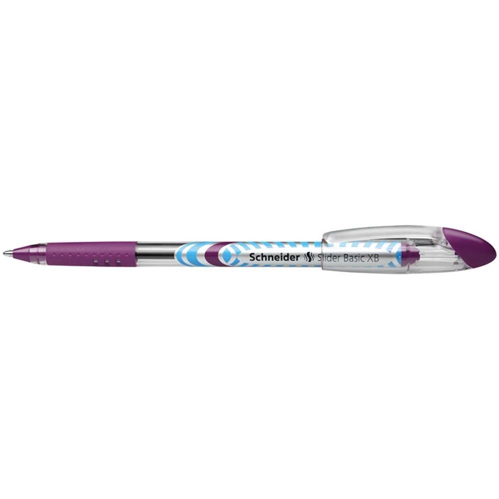 Slider Basic XB Ballpoint Pen Viscoglide Ink, 1.4 mm, Violet, Pack of 10 - PSY151208 | Rediform Inc | Pens