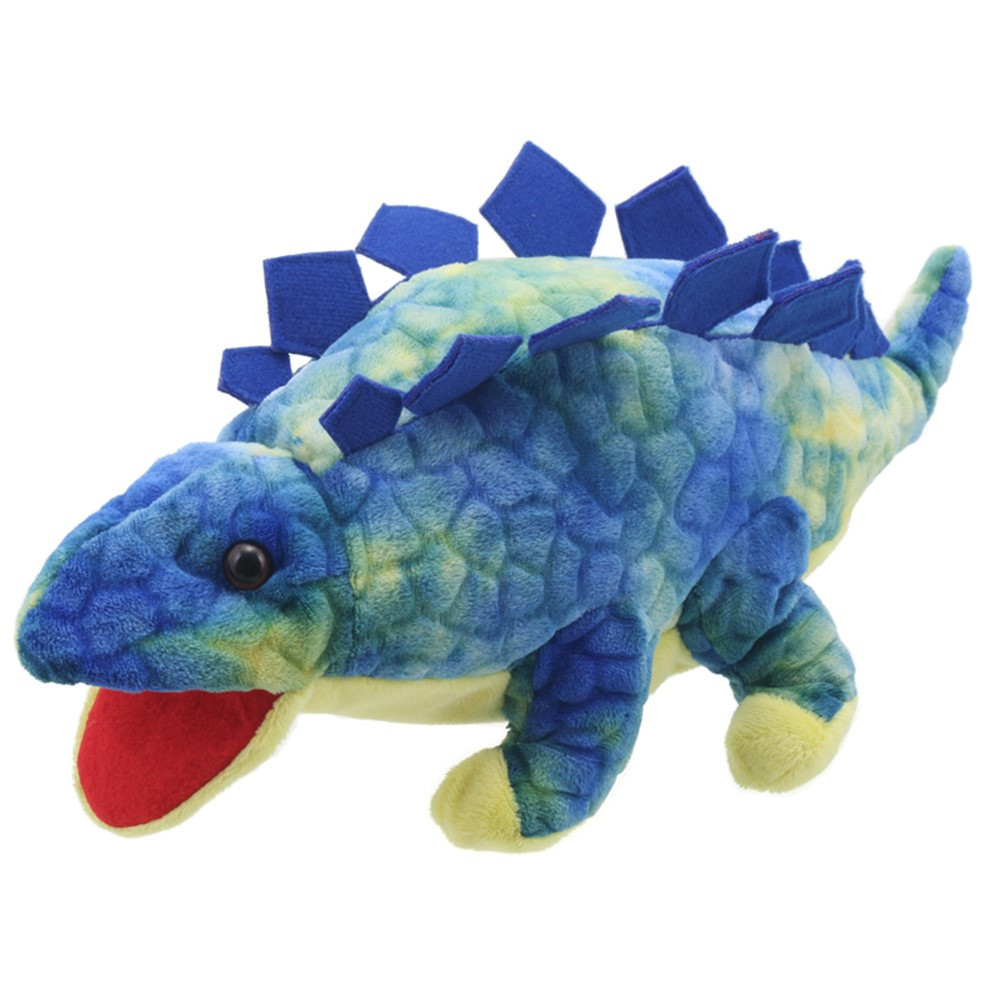 Baby Dino's Puppet, Stegosaurus-Blue - PUC002904 | The Puppet Company | Puppets & Puppet Theaters
