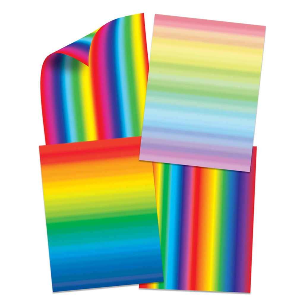 Double Color Rainbow Paper, 96 Sheets - R-15421 | Roylco Inc. | Art