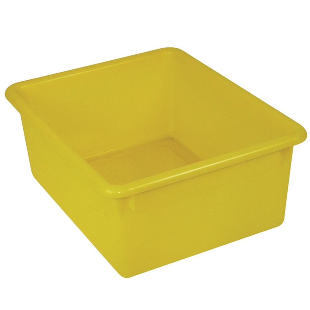 ROM16103 - 5In Stowaway Letter Box Yellow No Lid 13 X 10-1/2 X 5 in Storage Containers