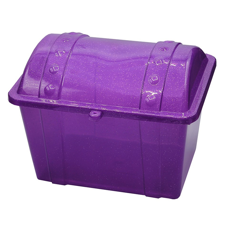 Jr. Treasure Chest, Purple Sparkle - ROM49786 | Romanoff Products | Novelty
