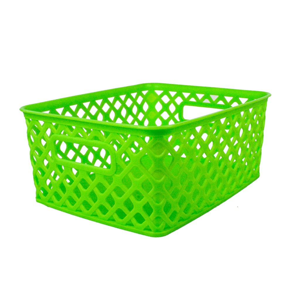 ROM74015 - Small Lime Woven Basket in General