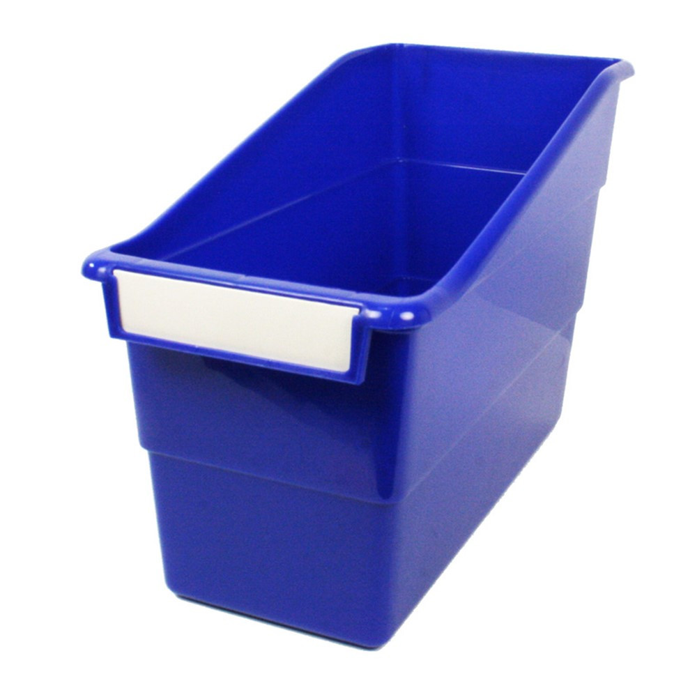 ROM77204 - Blue Shelf File With Label Holder Standard in General