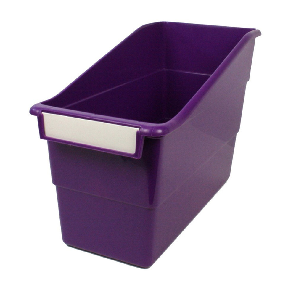 ROM77206 - Purple Shelf File With Label Holder Standard in General