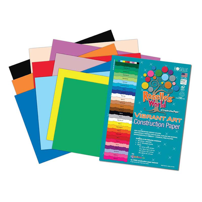ROS60003 - Asstd Construction Paper 18X24 50 Sheets in Construction Paper