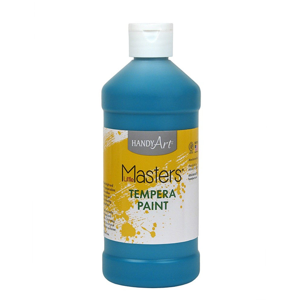 RPC201735 - Little Masters Turquoise 16Oz Tempera Paint in Paint