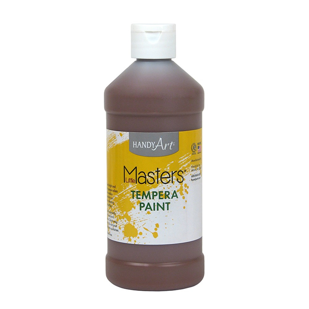 RPC201750 - Little Masters Brown 16Oz Tempera Paint in Paint
