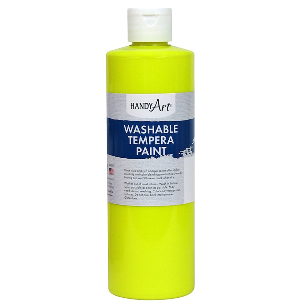 RPC211150 - Fluorescent Yellow Tempera Paint Handy Art Washable in General