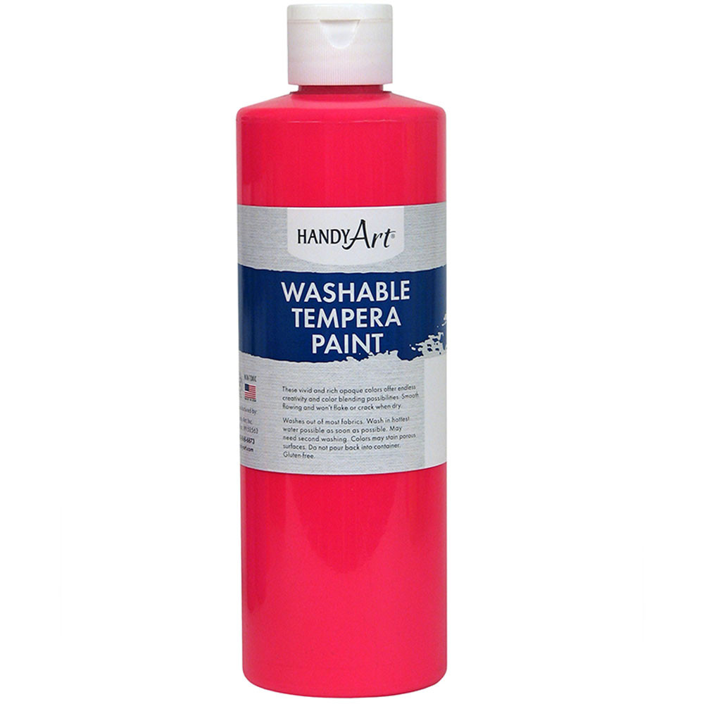 RPC211153 - Fluorescent Pink Tempera Paint Handy Art Washable in General