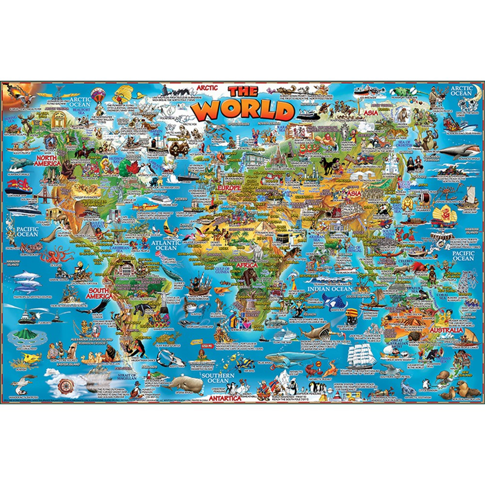World Illustrated 250 Piece Jigsaw Puzzle - RWPDP11 | Waypoint Geographic | Puzzles
