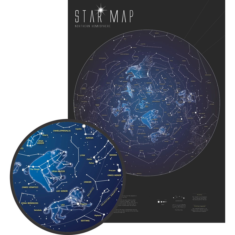 Glow in the Dark Star Map - RWPMI03 | Waypoint Geographic | Science