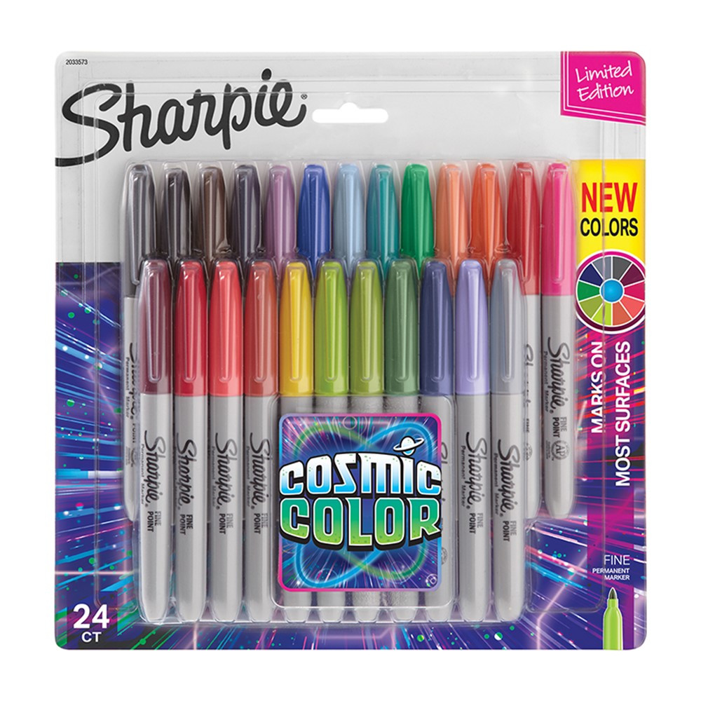 Permanent Markers, Fine Point, Cosmic Color, 24 Count - SAN2033573 | Sanford L.P. | Markers