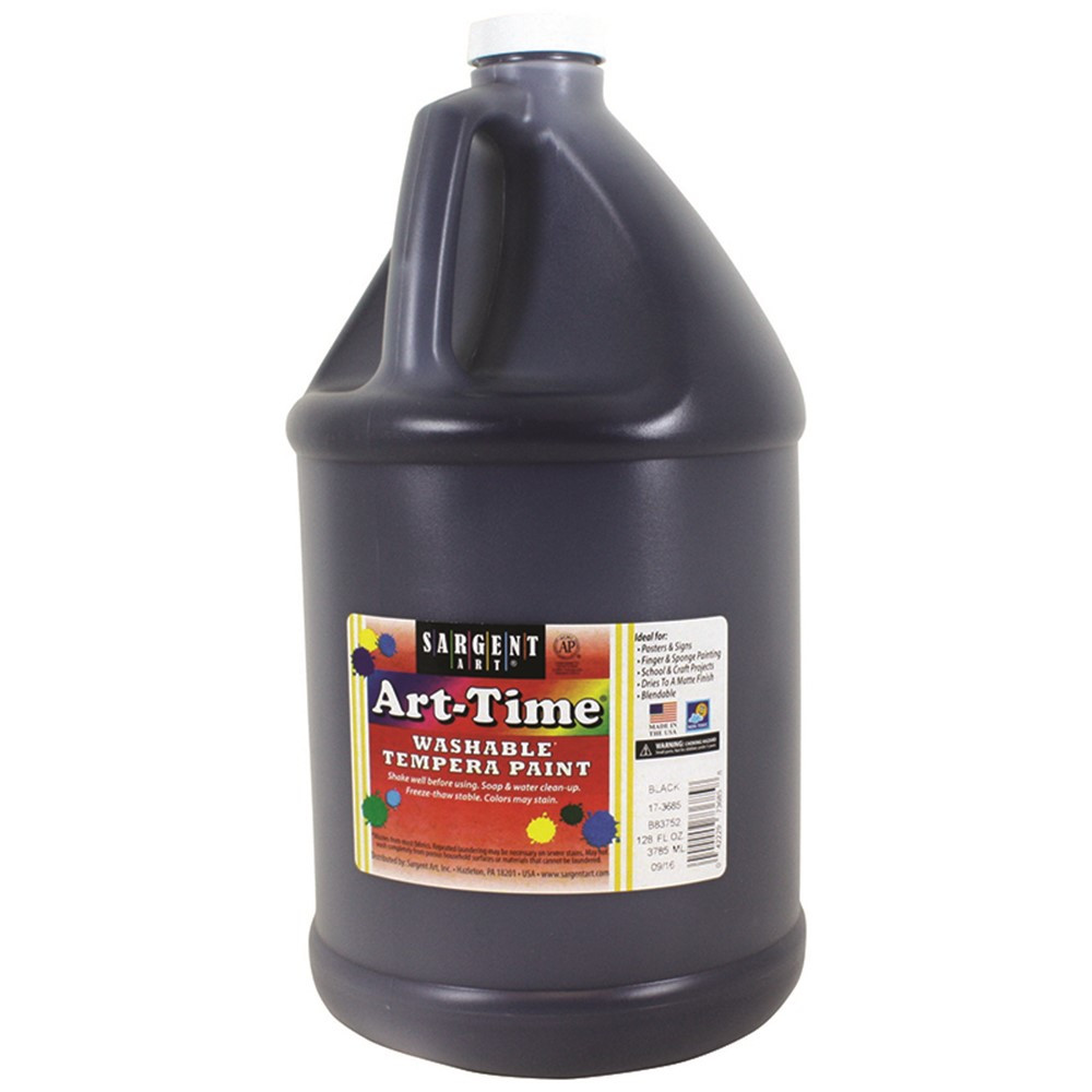 SAR173685 - Black Art-Time Washable Paint Glln in Paint