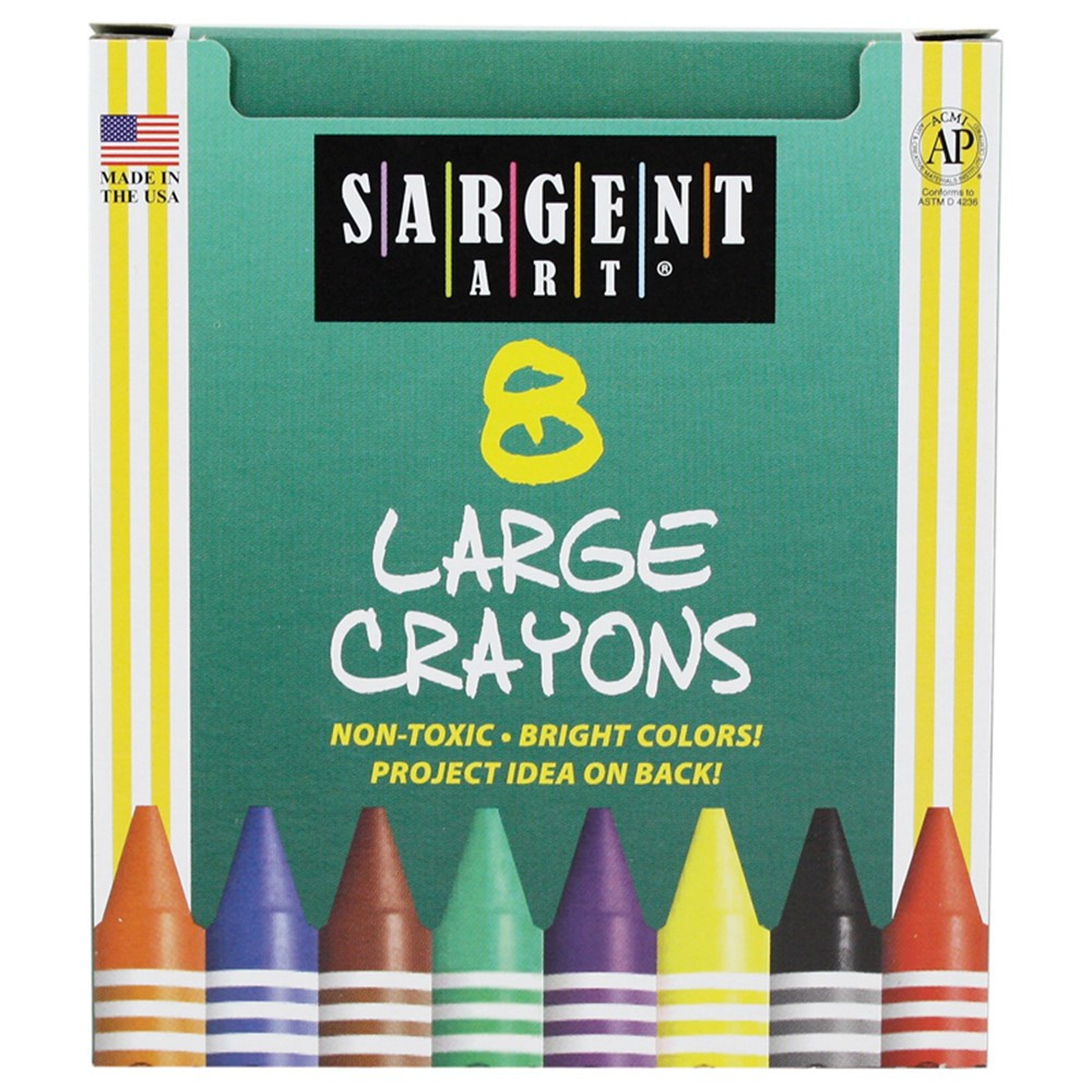 SAR220561 - Crayons Large Tuck Box 8 Ct in Crayons