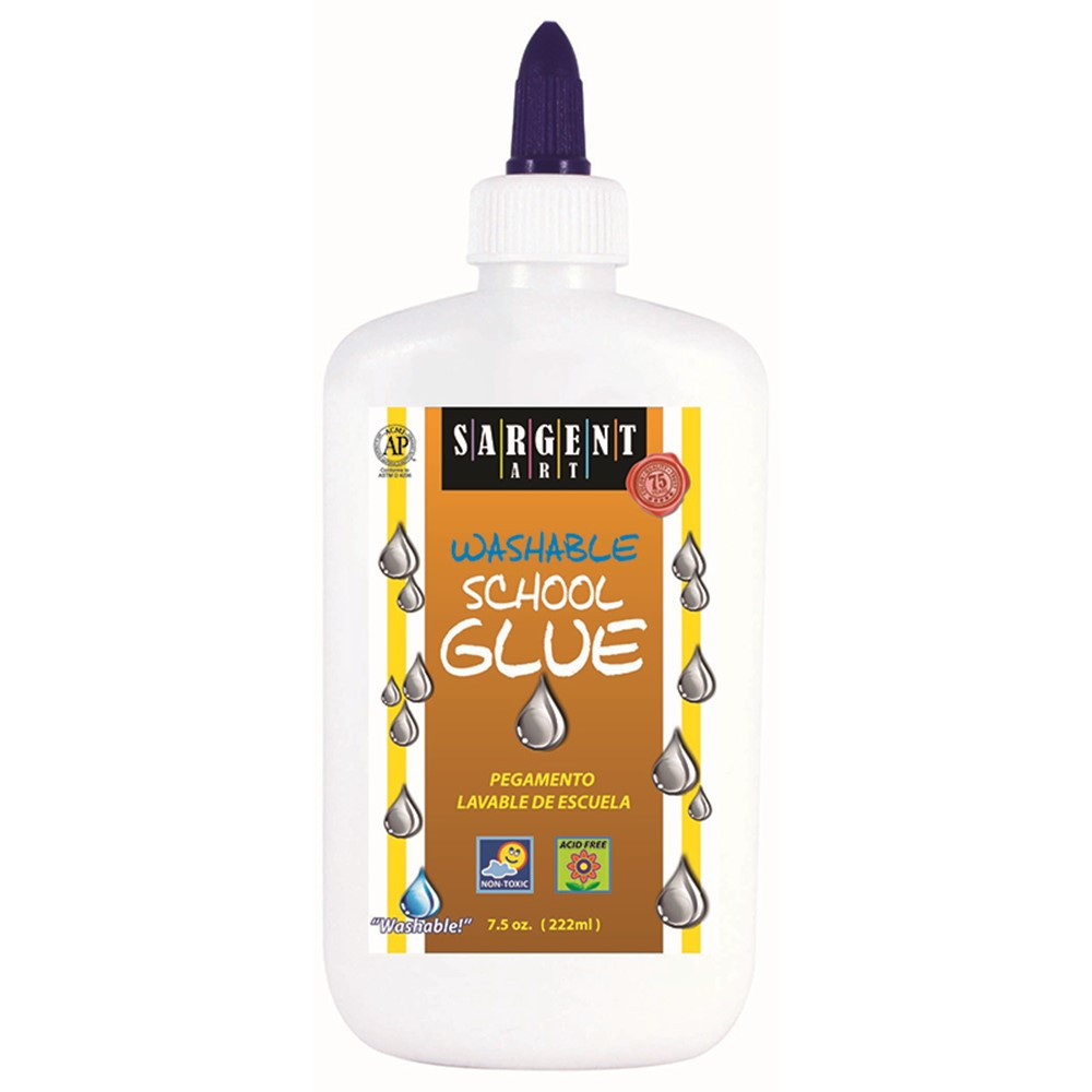 SAR221203 - 8Oz Sargent Washable School Glue in Glue/adhesives