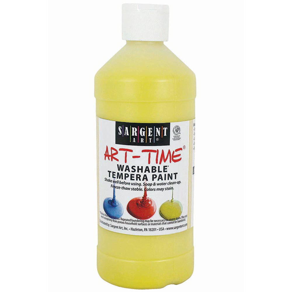 SAR223402 - Washable Tempera Yellow 16 Oz in Paint