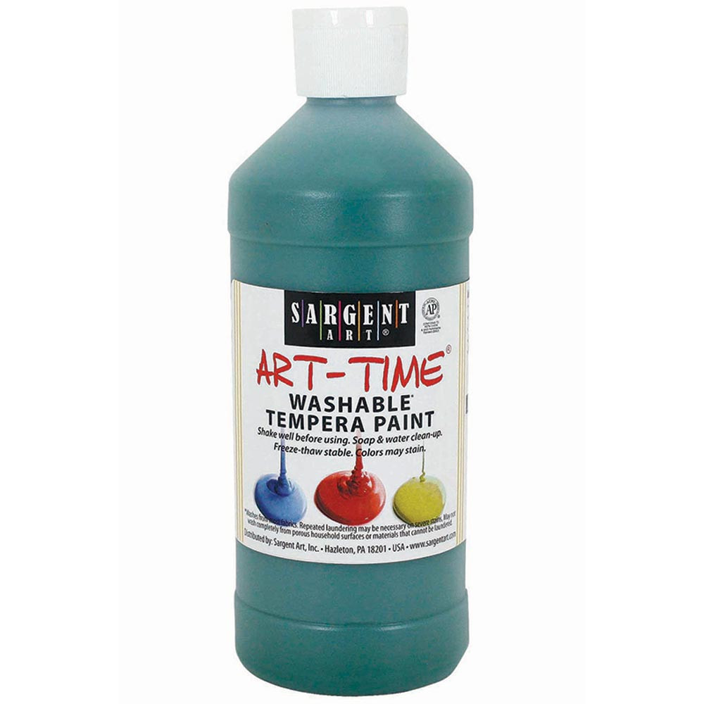SAR223466 - Green Washable Tempera 16 Oz in Paint